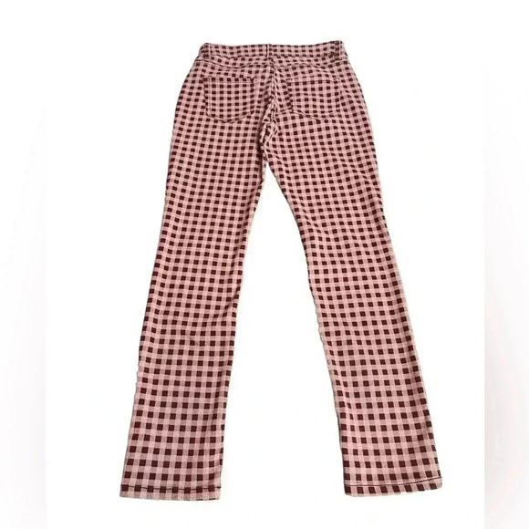Liz Claiborne Sara Slim Leg Mid Rise Tummy Control Plaid Pants Women’s Size 4 - Picture 2 of 15